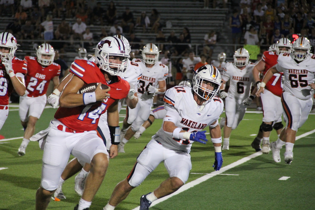 Football game in action