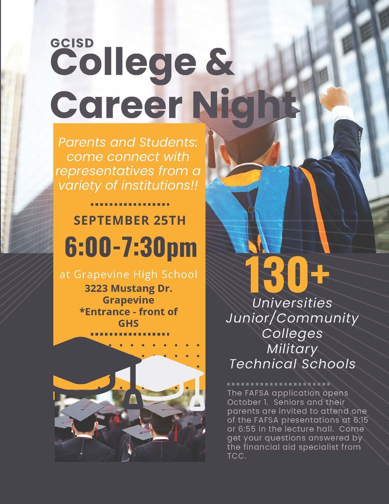 College and Career Night flyer