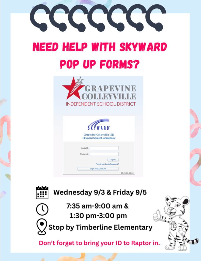 A decorative flyer showing the text content of this post with a picture of the mascot, a white tiger.