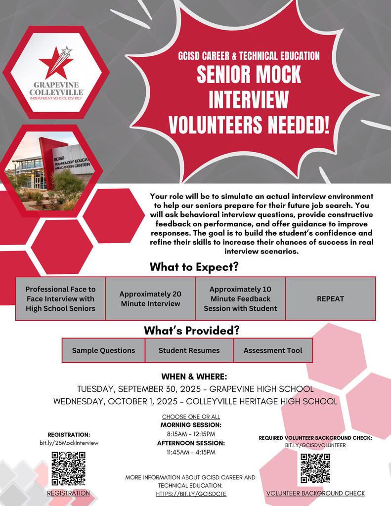 CTE flyer for mock interviews
