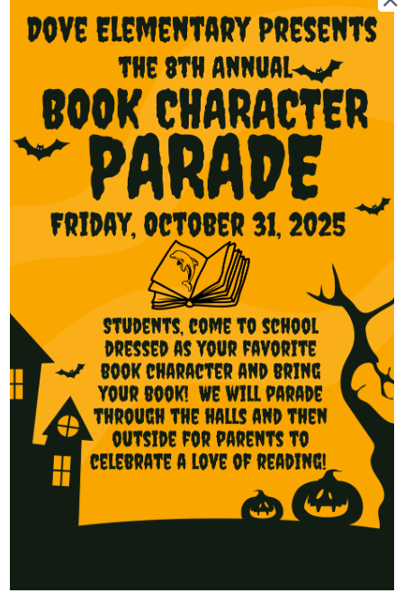 Book Character Parade October 31