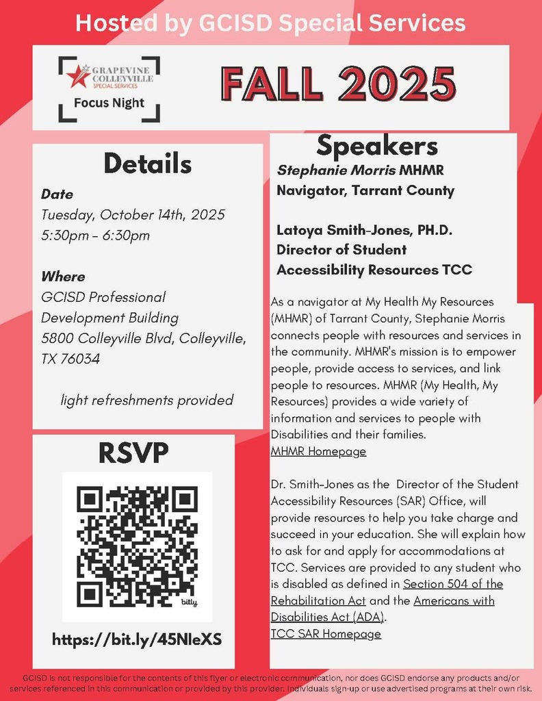 Focus Night flyer