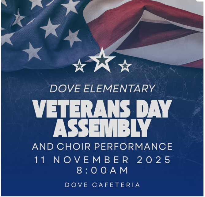 Veterans Day Assembly November 11 at 8am
