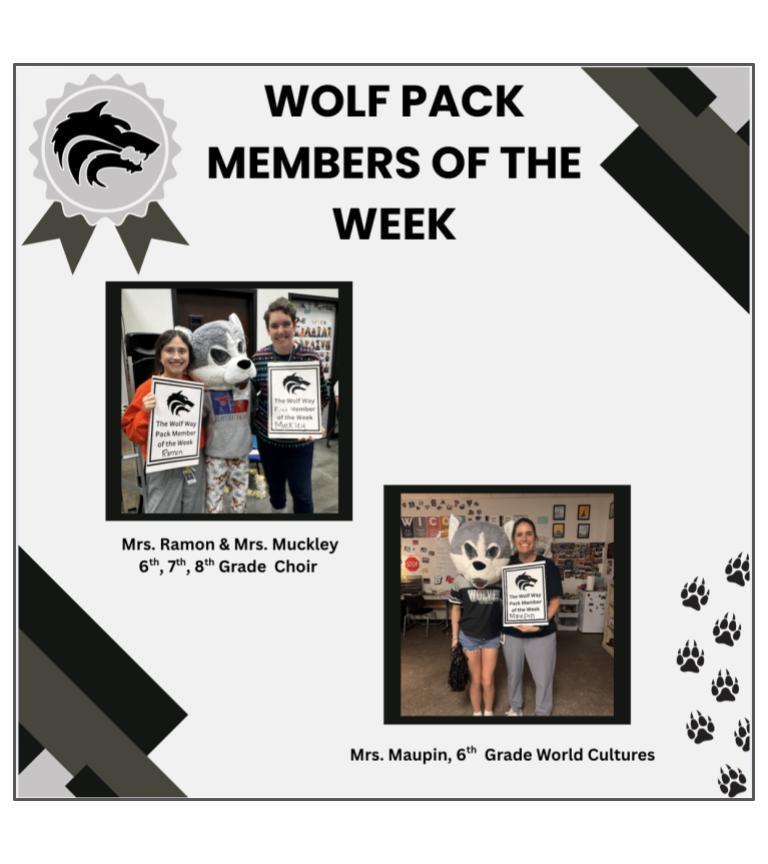 Pack Members of the Week