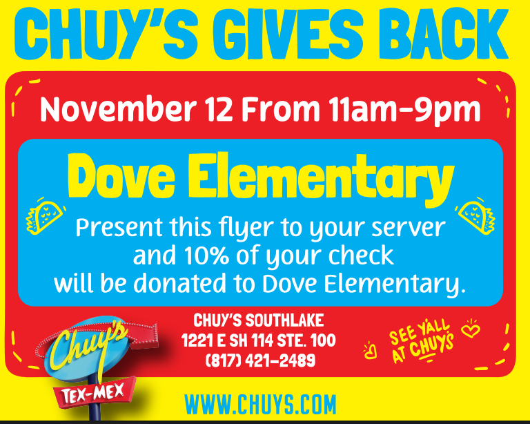 Chuy's Spirit Night November 12
