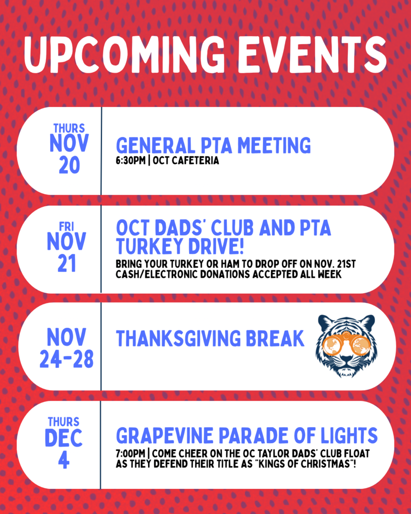 Upcoming Events