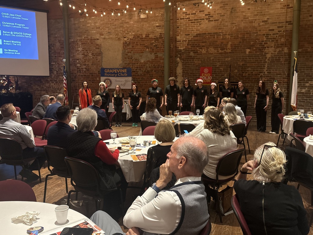 CHHS Jazz Choir at Grapevine Rotary