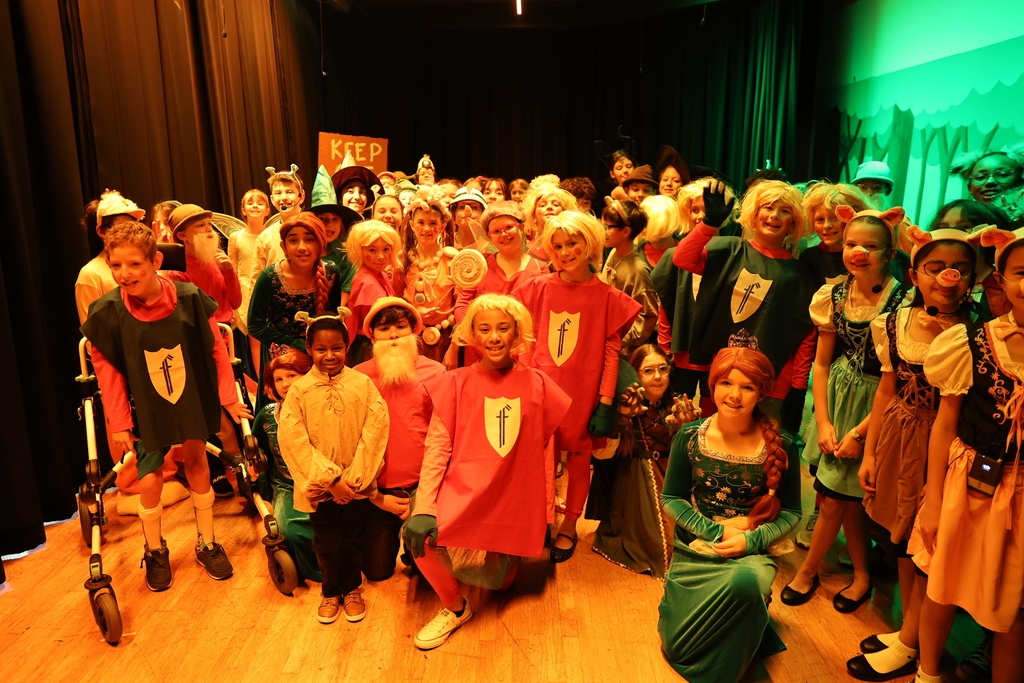 Bransford students dress rehearsal for Shrek the Musical