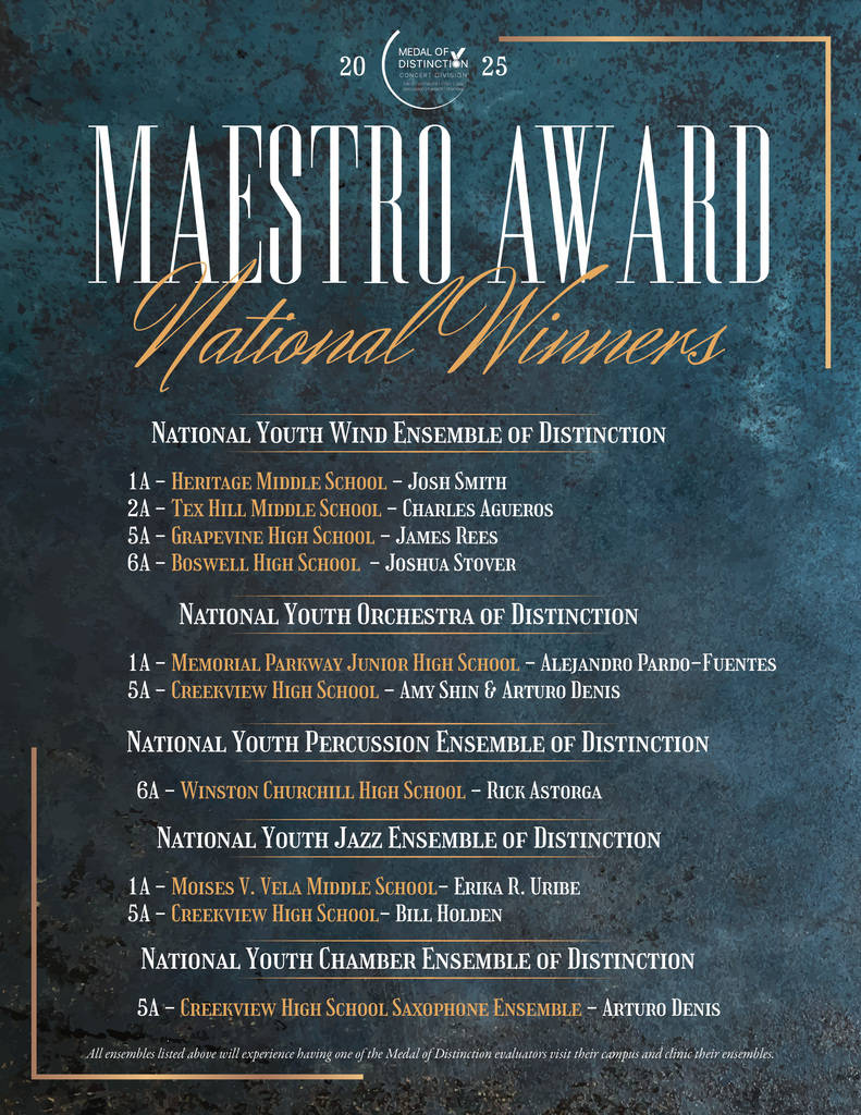 Maestro Award HMS