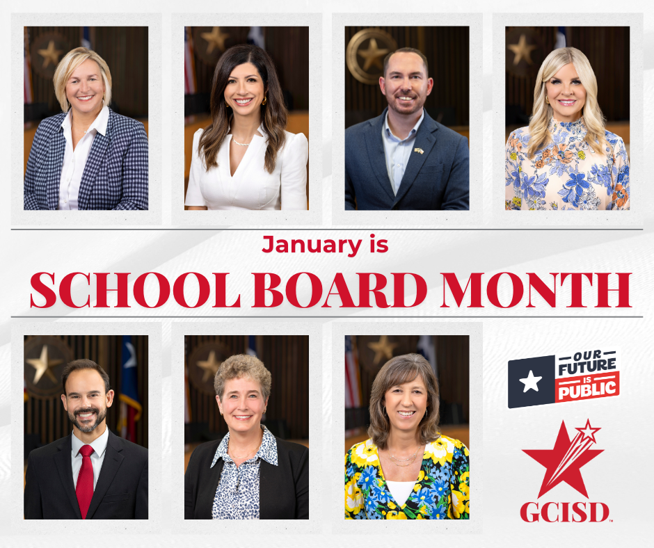 School Board Month graphic