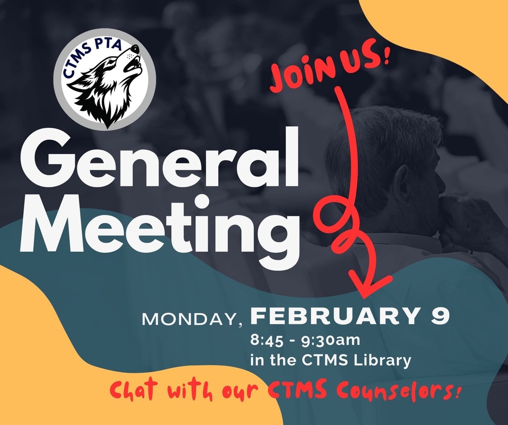 PTA General Meeting Monday, February 9 at 8:45 a.m.