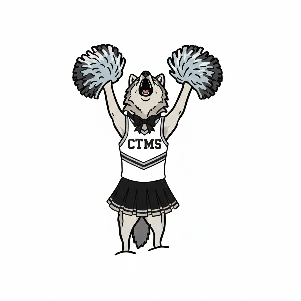 Wolf cheerlead