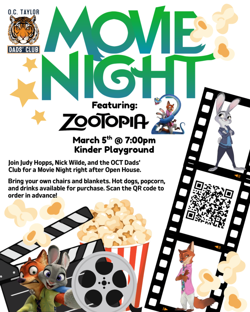 Movie Night March 5th at 7pm Zootopia
