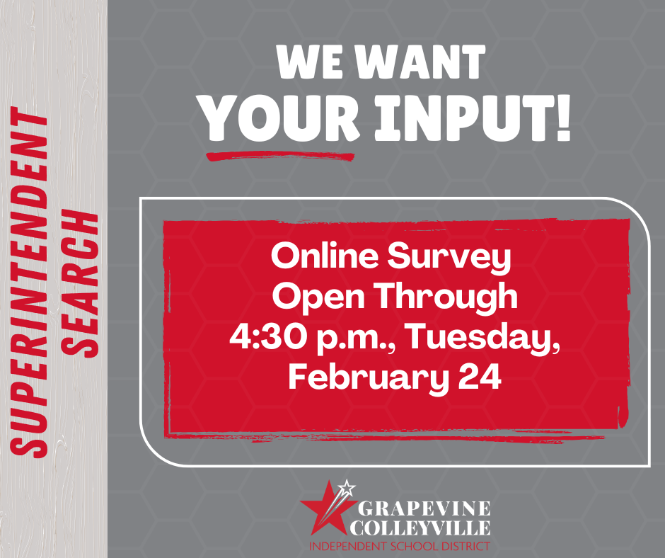 Graphic advertising Superintendent Search survey