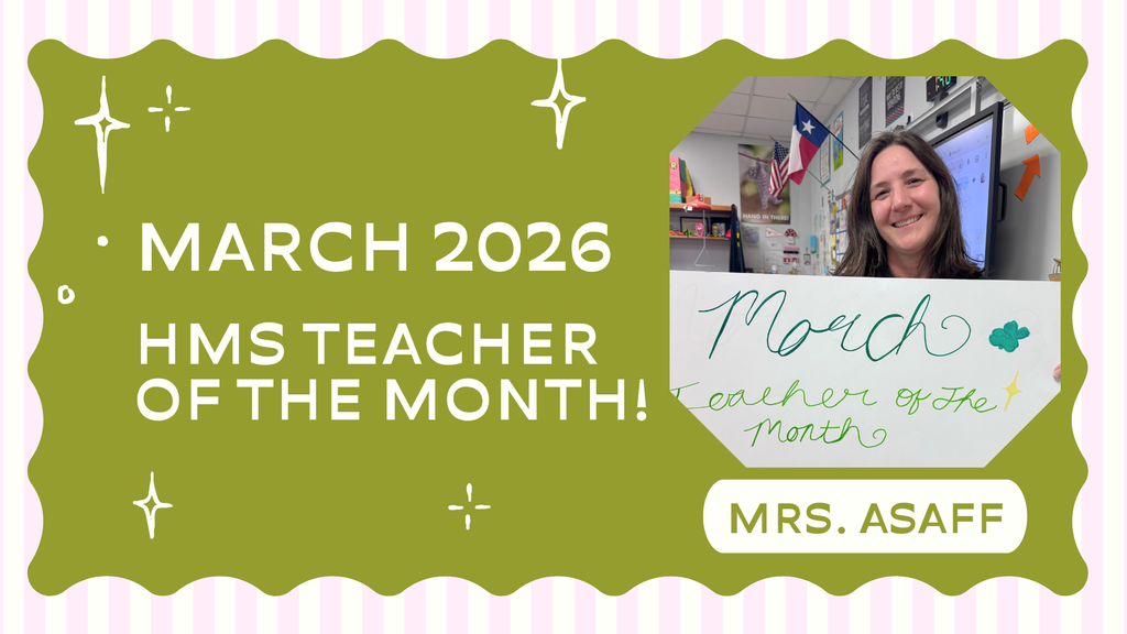 Asaff teacher of the Month of March at HMS