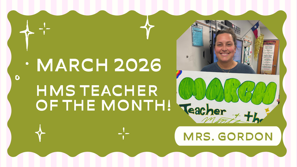 Gordon teacher of the Month of March at HMS