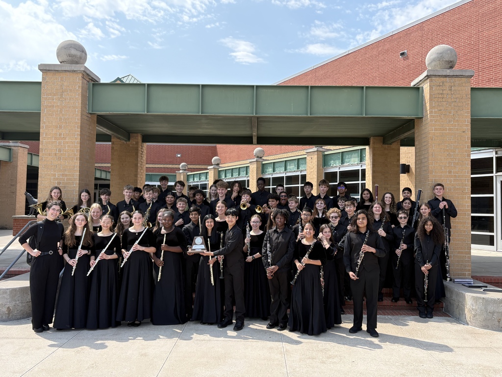 Symphonic Band Earned 1 at UIL this week! 