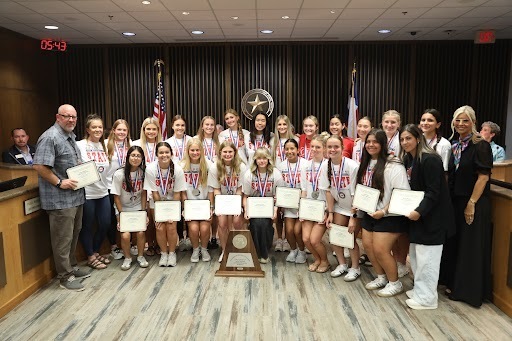 Board meeting honorees