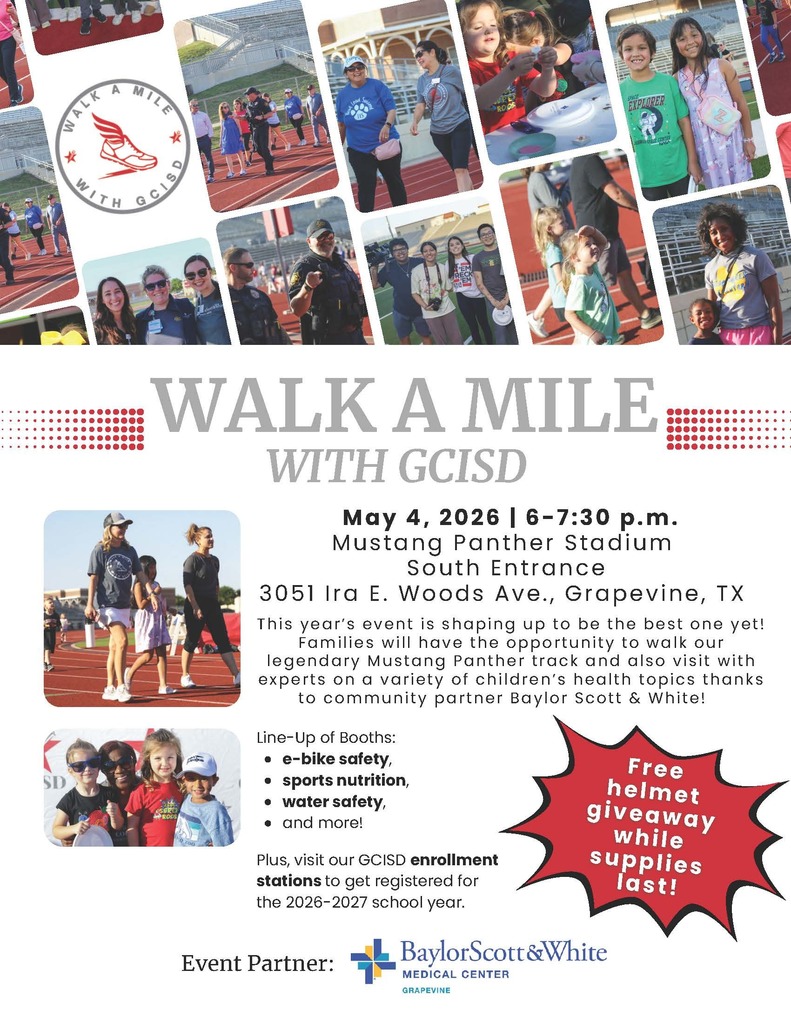 Walk a Mile with GCISD flyer