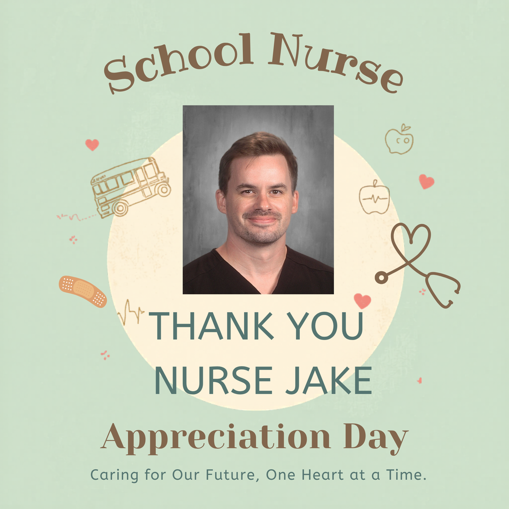 sage green background with a beige circle, picture of nurse jake