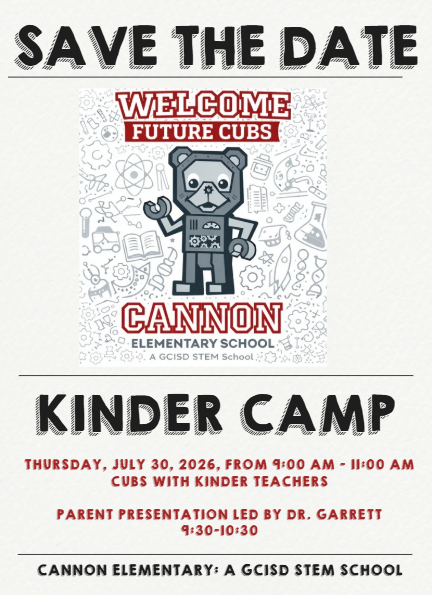 Kinder Camp Save the Date