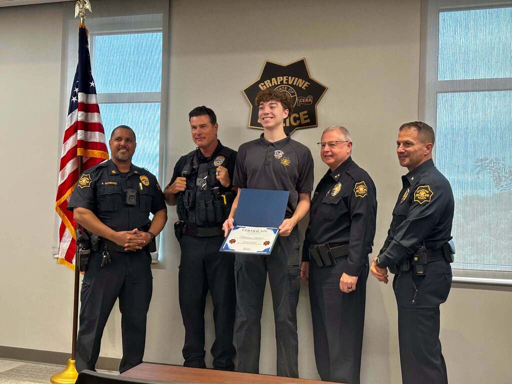 CTE Future Leaders partnership program with Grapevine Police and Grapevine Fire