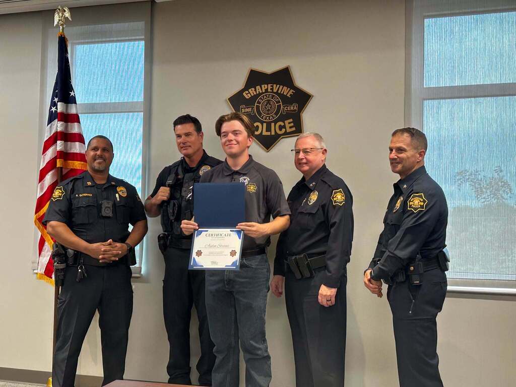 CTE Future Leaders partnership program with Grapevine Police and Grapevine Fire