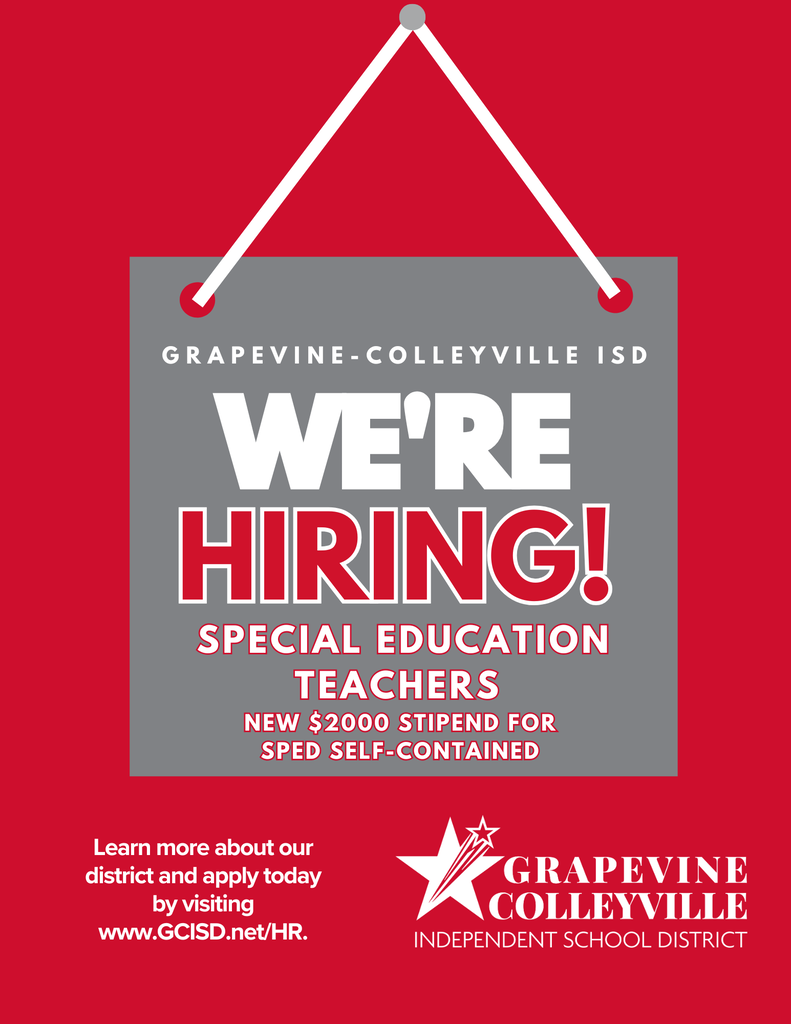 We are hiring special education teachers