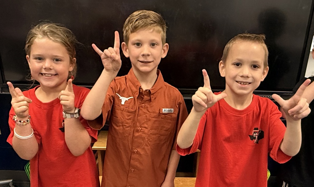 Students sporting spirit gear on  College Colors Day. 