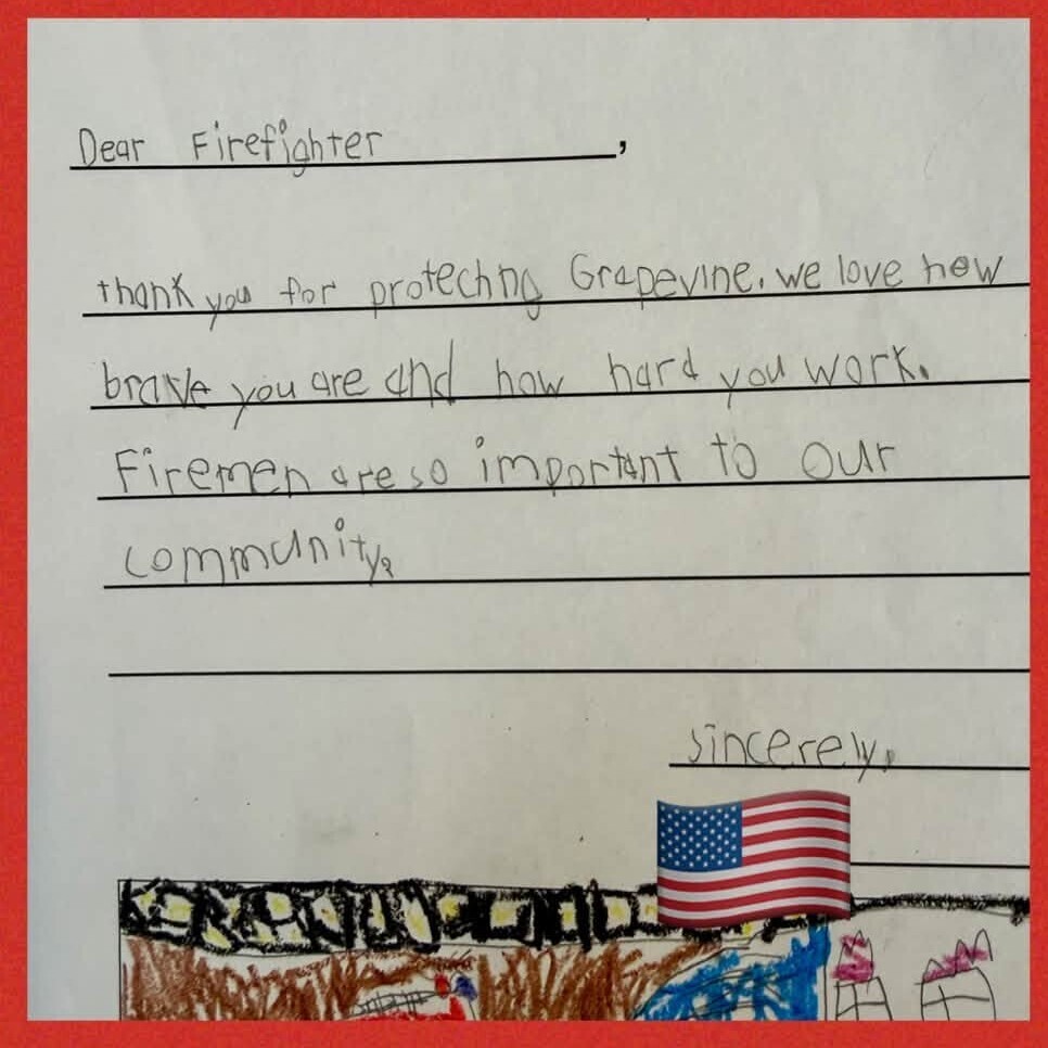 Cannon students thank first responders