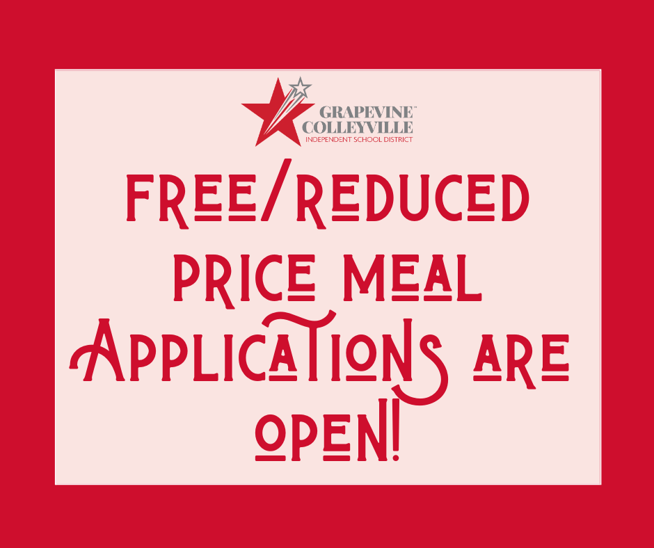 It’s time to apply for free/reduced price meals. Families can apply at www.schoollunchapp.com to receive free or reduced-priced meals during the 2024-2025 school year. Only one application needs to be completed per household. This institution is an equal opportunity provider.