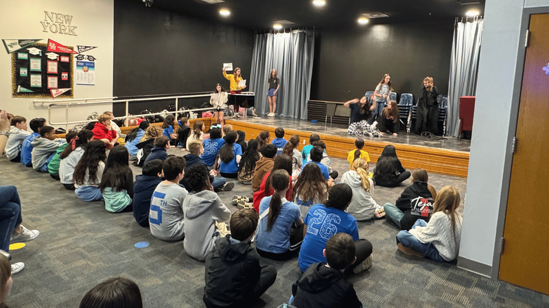 Theatre in the Theatre Room for 5th grade rotations