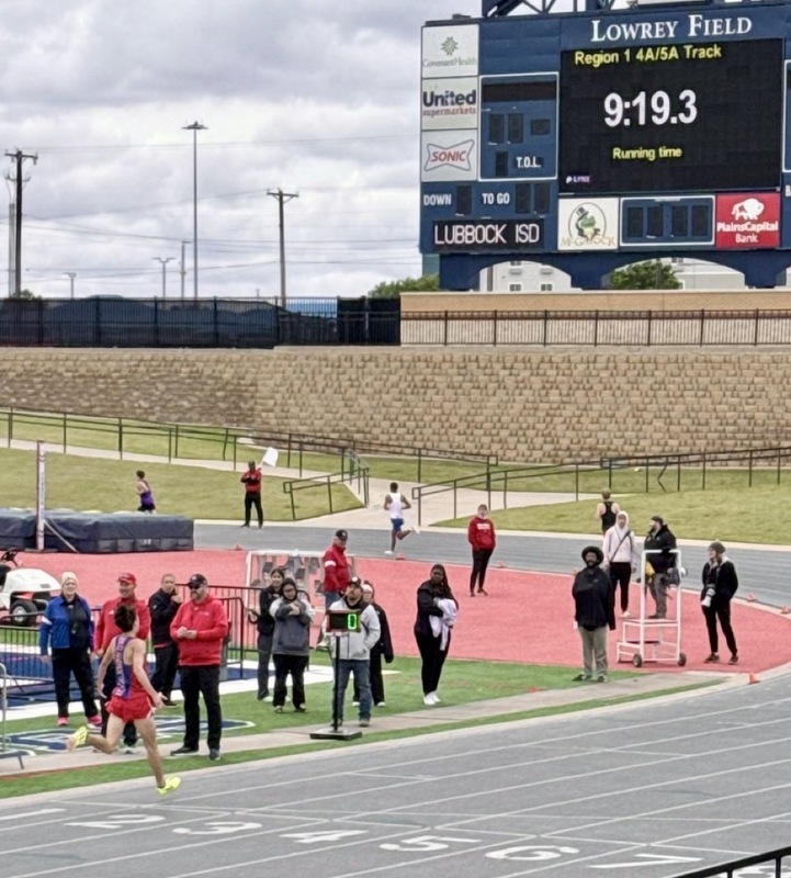 Andrew Deyoung crossing the finish line at regionals