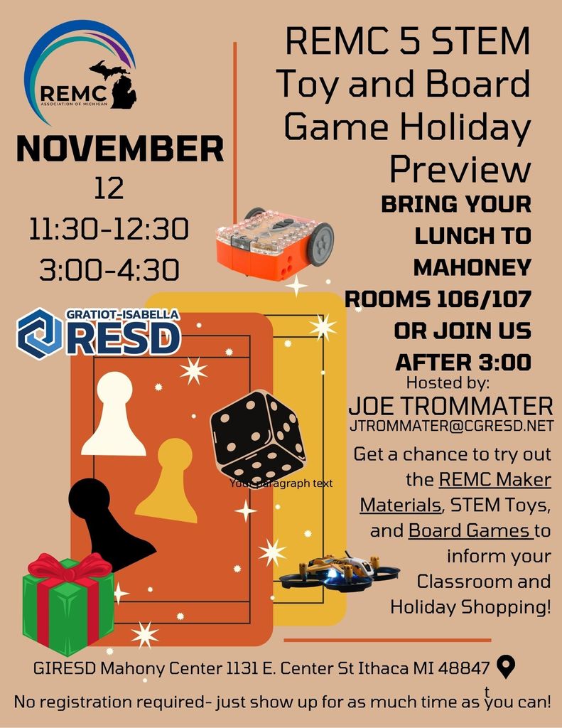 A flier with the details from the post.