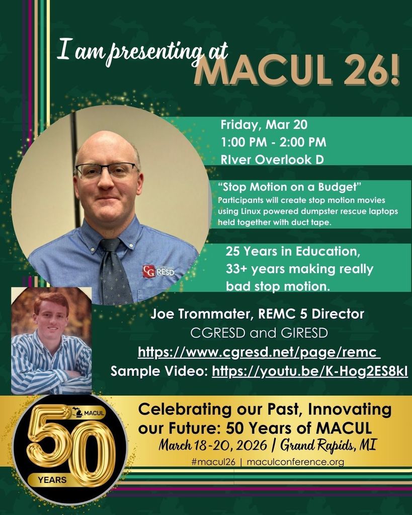 Details of Joe's presentation at MACUL 2026.