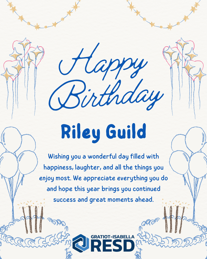 Birthday Card to Riley Guild