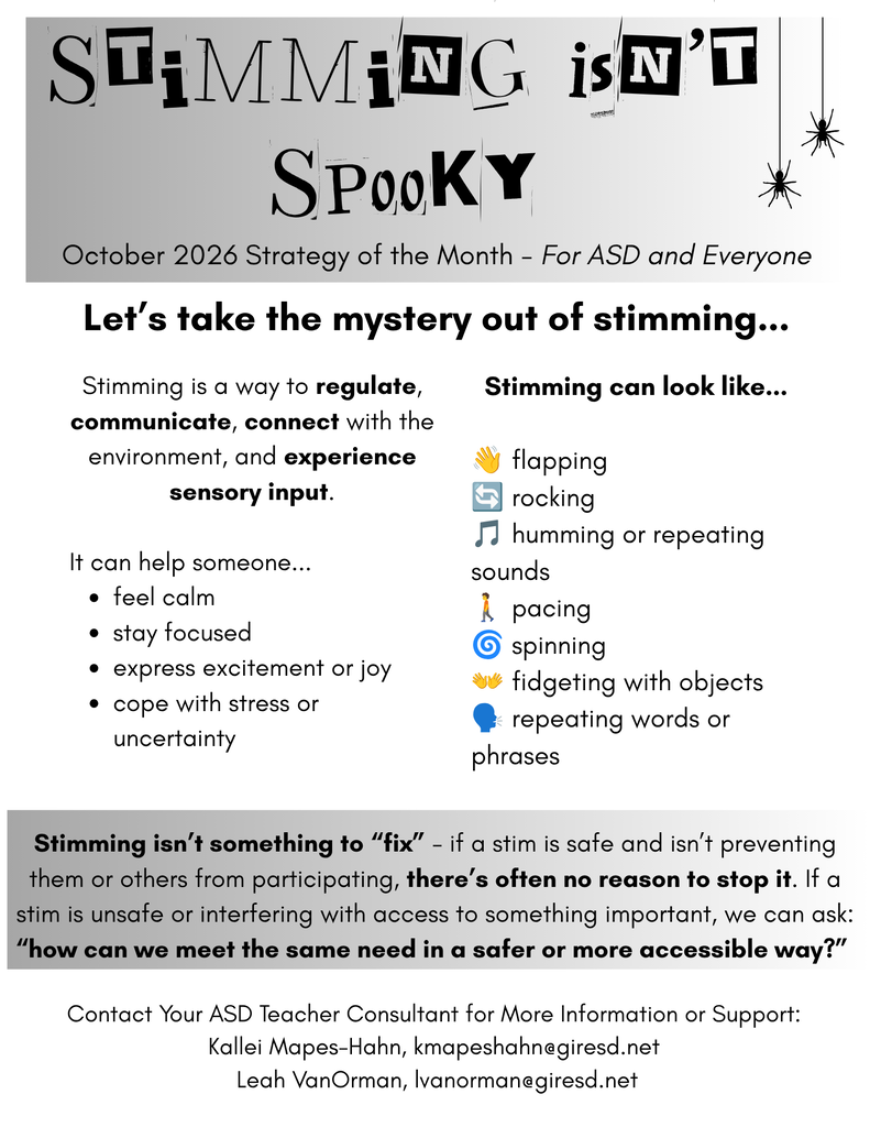 Stimming Isn't Spooky!