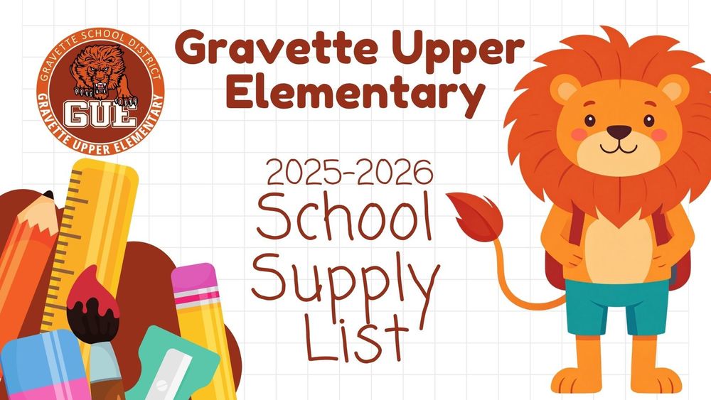 Gravette Upper Elementary Supply List