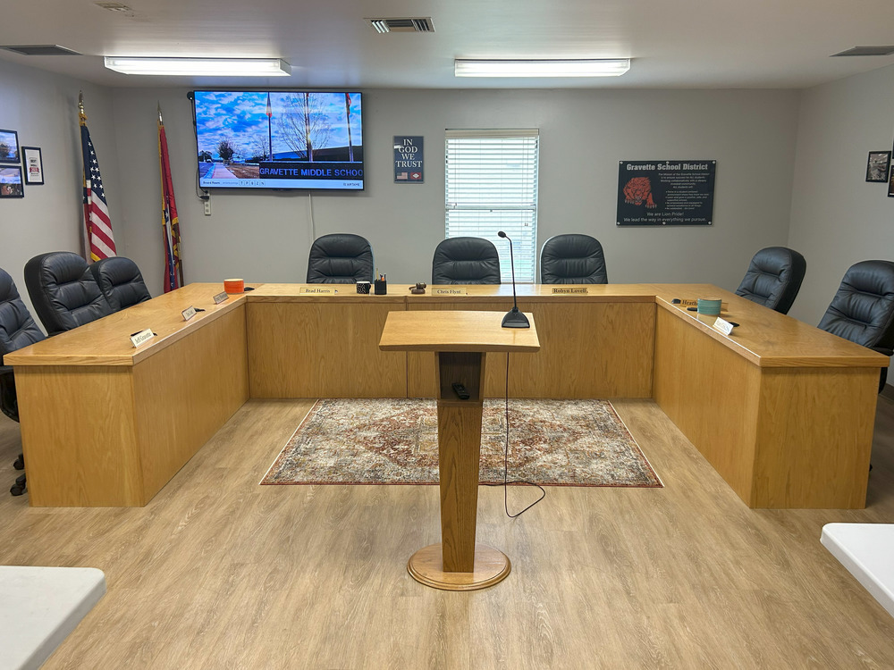 Gravette School Board Room