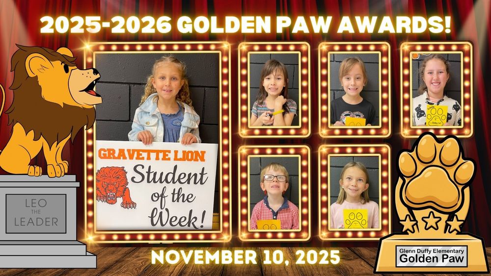 Student of the Week and Golden Paw Awards – November 10th
