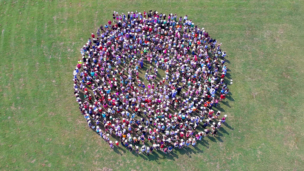 Giant Human Dot Image