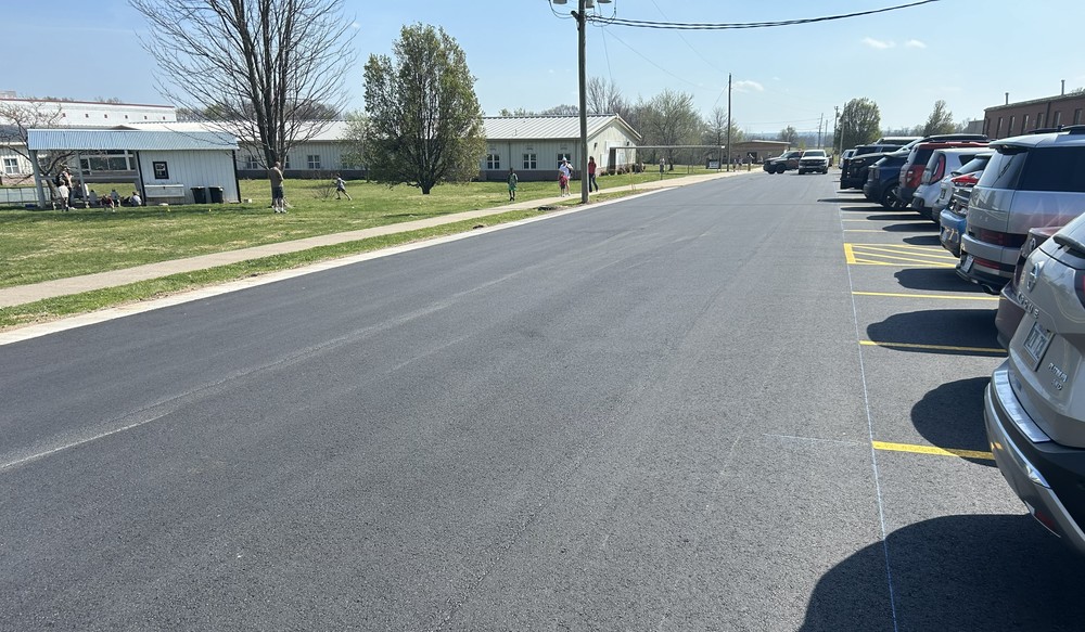 8th St. paving work completed over Spring Break