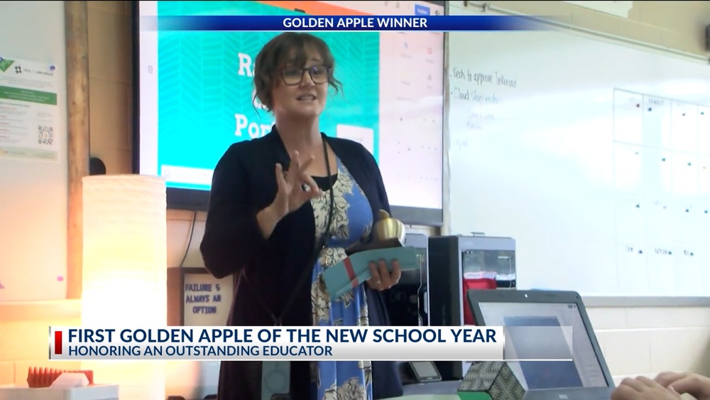 Rachel Gibson Receives Golden Apple Award