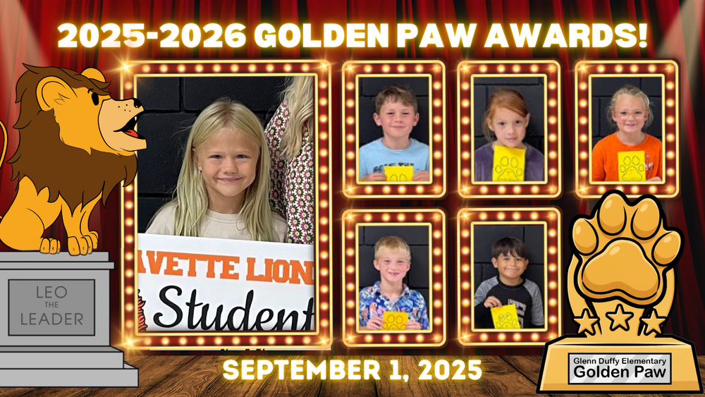 Golden Paw Award Winners Sep 1
