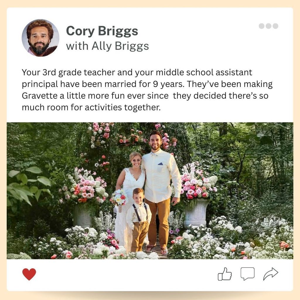 Gravette Marriages Spoof Post Graphic