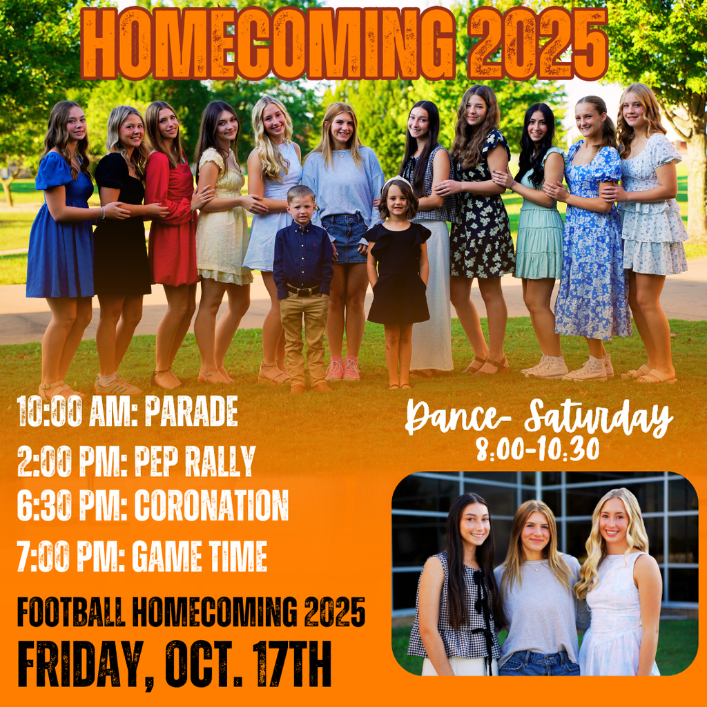 Homecoming Schedule Graphic