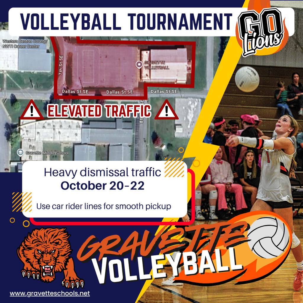 Volleyball Tournament Traffic Graphic