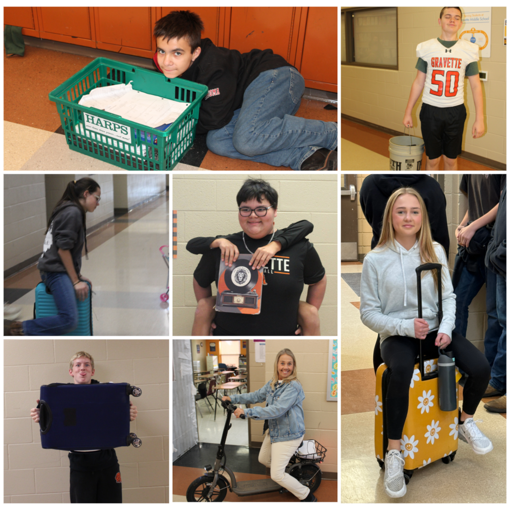 Day Four Theme Anything But A Backpack Photos