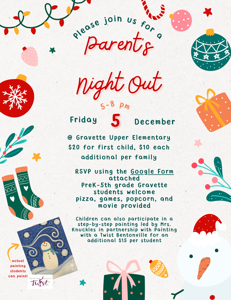 Parent's Night Out Flyer