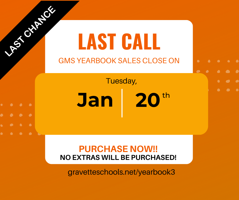 Last chance for Yearbooks